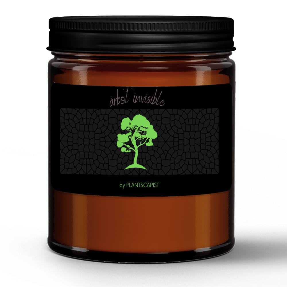 Arbol Invisible by Plantscapist Botanical Wax Candle in Amber Jar (9oz)